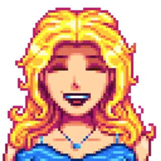 Sticker from Stardew Valley Haley @kurpix