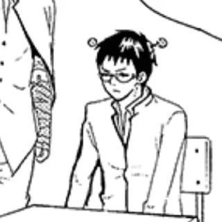 Sticker from saiki k manga