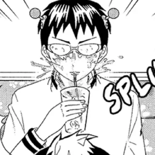 Sticker from saiki k manga
