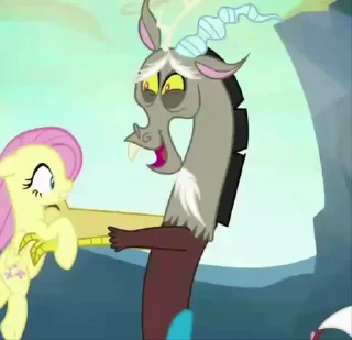 Sticker from Flyttershy and Discord