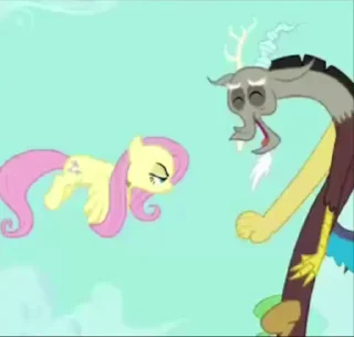 Sticker from Flyttershy and Discord