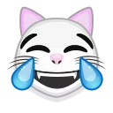 Sticker from White cat emoji