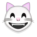 Sticker from White cat emoji