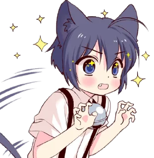 Boy of the Black Cat Animated :: @line_stickers sticker 3