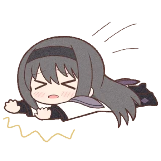 Sticker from Homura Akemi Neko || @cirnovarenie