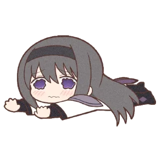 Sticker from Homura Akemi Neko || @cirnovarenie