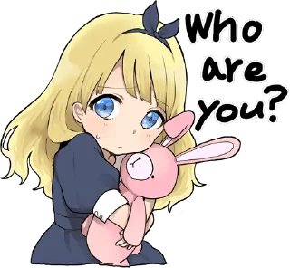😥 emoji A little girl Sticker (Alice) ENG :: @line_stickers Telegram sticker 8 of 40