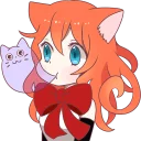 👻 emoji A Magic Cat Girl Telegram sticker 20 of 40