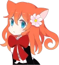 🙁 emoji A Magic Cat Girl Telegram sticker 7 of 40