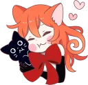 😻 emoji A Magic Cat Girl Telegram sticker 10 of 40