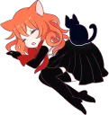 😴 emoji A Magic Cat Girl Telegram sticker 12 of 40