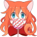 🍭 emoji A Magic Cat Girl Telegram sticker 8 of 40