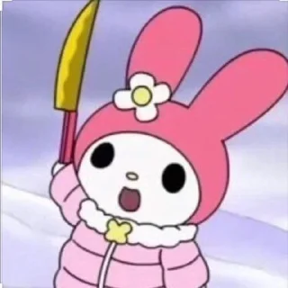 🐰 emoji My melody @nikiikor Telegram sticker 19 of 55