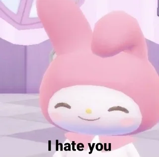 🐰 emoji My melody @nikiikor Telegram sticker 15 of 55