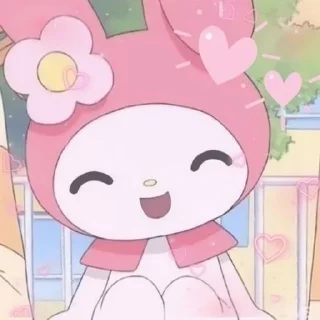 🐰 emoji My melody @nikiikor Telegram sticker 7 of 55