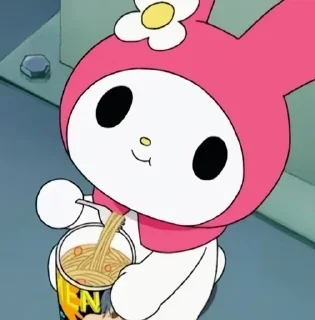 🐰 emoji My melody @nikiikor Telegram sticker 2 of 55