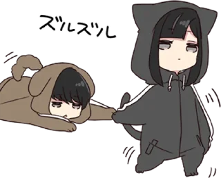🚶‍♀️ emoji Yurudara-chan.2.5 • @punipuni_stickers Telegram sticker 20 of 40