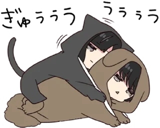 😴 emoji Yurudara-chan.2.5 • @punipuni_stickers Telegram sticker 14 of 40