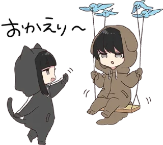 👋 emoji Yurudara-chan.5 • @punipuni_stickers Telegram sticker 18 of 40