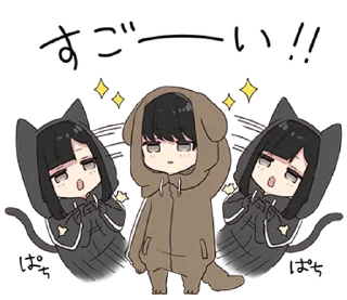 Sticker from Yurudara-chan. & Yurudara-kun 5 :: @line_stickers