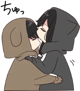 😙 emoji Yurudara-chan.2.5 • @punipuni_stickers Telegram sticker 6 of 40