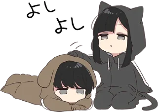 ✋ emoji Yurudara-chan.5 • @punipuni_stickers Telegram sticker 10 of 40