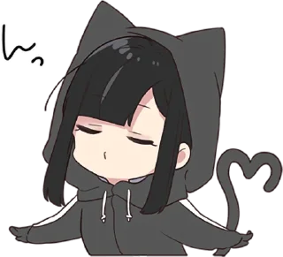 😙 emoji Yurudara-chan.5 • @punipuni_stickers Telegram sticker 19 of 40