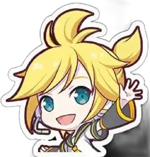 Sticker from -: ✧ :-゜len kagamine・．