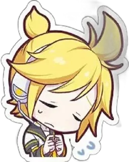 Sticker from -: ✧ :-゜len kagamine・．