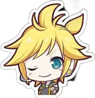 Sticker from -: ✧ :-゜len kagamine・．