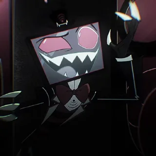 Sticker from БОЛЬШЕ ⇨ @CLOOBHUB ВОКС ОТЕЛЬ ХАЗБИН VOX HAZBIN ТГ
