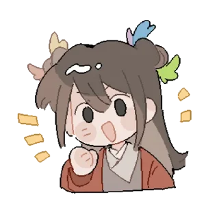 😊 emoji @heikewwjj —люяо, художник: 因为这里是魍魉乐园 on weibo Telegram sticker 1 of 14