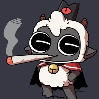 Sticker from Cult of the lamb