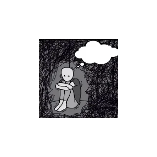Sticker from Im sad