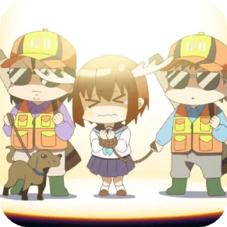 👄 emoji @keenjuuhub shikanoko nokonoko koshitantan Telegram sticker 13 of 86