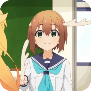 👄 emoji @keenjuuhub shikanoko nokonoko koshitantan Telegram sticker 9 of 86