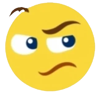 🤨 emoji Viber emoji Telegram sticker 24 of 47