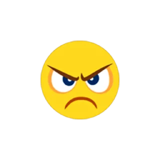 😠 emoji Viber Emoji Telegram sticker 12 of 33