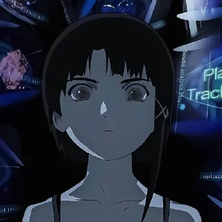 Sticker from Lain. | by: @arolinrstickers.
