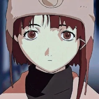 Sticker from Lain. | by: @arolinrstickers.