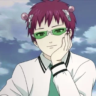 😌 emoji 💗sᴀɪᴋɪ ᴋᴜsᴜᴏ💗 @saiki_lox Telegram sticker 17 of 35