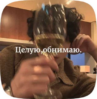 Sticker from Винушка целует.
