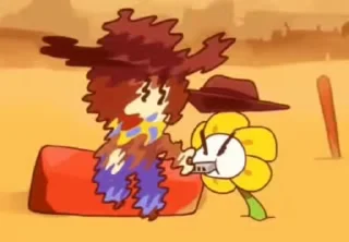 👳 emoji 💛undertale yellow💛 Telegram sticker 17 of 59