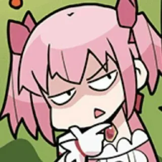 🤨 emoji Мадока:3 ➡️ @Ctikerubot Telegram sticker 8 of 25