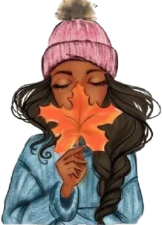 Sticker from autumn