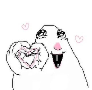 Sticker from hamster