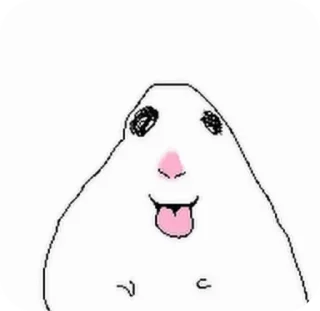 Sticker from hamster