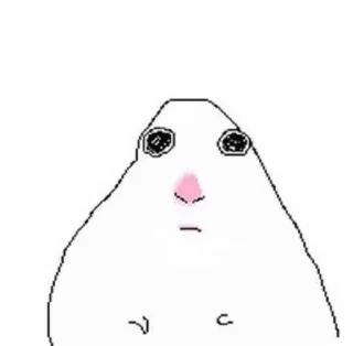 Sticker from hamster