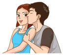 💑 emoji Romantic Couple In Love Telegram sticker 20 of 41