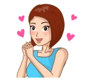 ❤ emoji Romantic Couple In Love Telegram sticker 17 of 41